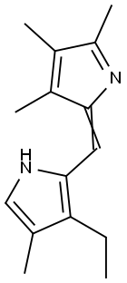 1H-Pyrrole,3-ethyl-4-methyl-2-[(3,4,5-trimethyl-2H-pyrrol-2-ylidene)methyl]-(9CI) Struktur