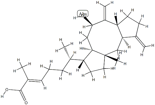 (6α,10β,11α)-8α-Hydroxyophiobola-3(24),7(25),19-trien-21-oic acid,69625-56-5,结构式