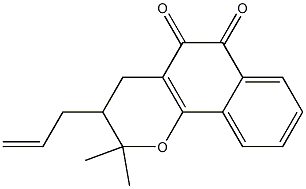 3-allyl-beta-lapachone 化学構造式
