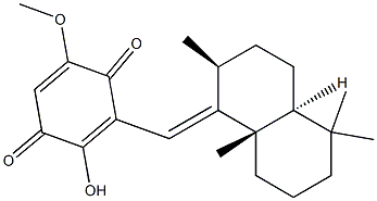 2-Hydroxy-5-methoxy-3-[[(1E,2S,4aα)-decahydro-2β,5,5,8aβ-tetramethylnaphthalen-1-ylidene]methyl]-2,5-cyclohexadiene-1,4-dione|