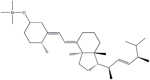(5E,7E,22E)-3β-(Trimethylsiloxy)-9,10-secoergosta-5,7,22-triene,69688-07-9,结构式