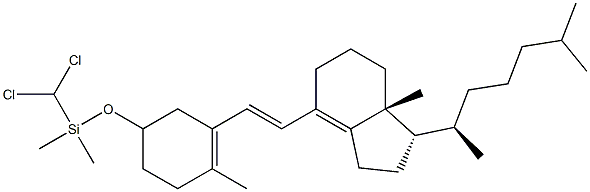 (6E)-3β-[(Dichloromethyl)dimethylsiloxy]-9,10-secocholesta-5(10),6,8(14)-triene,69688-11-5,结构式