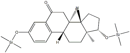 3,17β-ビス(トリメチルシロキシ)-1,3,5(10)-エストラトリエン-6-オン 化学構造式