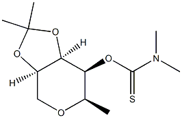 2,6-Anhydro-1-deoxy-4-O,5-O-(1-methylethylidene)-D-arabino-hexitol dimethylcarbamothioate|