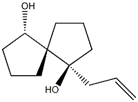 Spiro[4.4]nonane-1,6-diol, 1-(2-propenyl)-, (1R,5R,6R)-rel- (9CI) 化学構造式