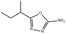 1,3,4-Oxadiazol-2-amine,5-(1-methylpropyl)-(9CI) Structure