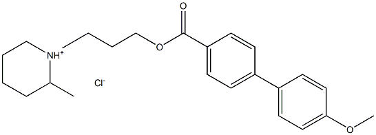 methylpiperidino)propyl ester, hydrochloride 结构式