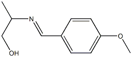 1-Propanol,2-[[(4-methoxyphenyl)methylene]amino]-(9CI) 化学構造式