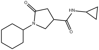 3-Pyrrolidinecarboxamide,1-cyclohexyl-N-cyclopropyl-5-oxo-(9CI),697779-02-5,结构式