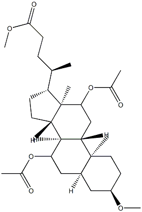 69779-06-2 3α-Methoxy-7,12-bis(acetyloxy)-5β-cholan-24-oic acid methyl ester