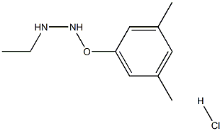 Hydrazine,[2-(3,5-dimethylphenoxy)ethyl]-, hydrochloride (1:1),69781-89-1,结构式