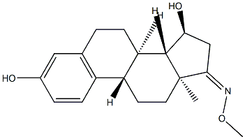 3,15α-Dihydroxy-1,3,5(10)-estratrien-17-one O-methyl oxime,69833-44-9,结构式