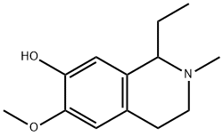 7-Isoquinolinol,1-ethyl-1,2,3,4-tetrahydro-6-methoxy-2-methyl-(9CI) 化学構造式