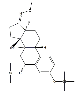 3,6β-Bis(trimethylsiloxy)-1,3,5(10)-estratrien-17-one O-methyl oxime Structure