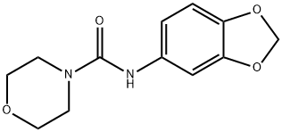 4-Morpholinecarboxamide,N-1,3-benzodioxol-5-yl-(9CI) 化学構造式