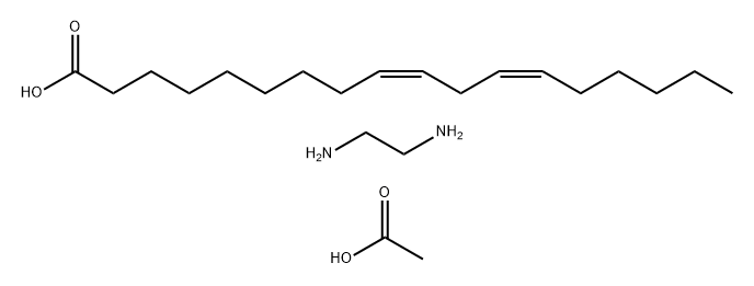 9,12-Octadecadienoic acid (9Z,12Z)-, dimer, polymer with 1,2-ethanediamine, acetate|