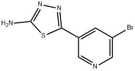 5-(5-bromopyridin-3-yl)-1,3,4-thiadiazol-2-amine Structure