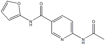 3-Pyridinecarboxamide,6-(acetylamino)-N-2-furanyl-(9CI),700815-71-0,结构式