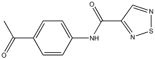 1,2,5-Thiadiazole-3-carboxamide,N-(4-acetylphenyl)-(9CI) 结构式