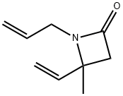 2-Azetidinone,4-ethenyl-4-methyl-1-(2-propenyl)-(9CI) 化学構造式