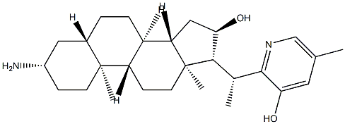 (20R)-3β-Amino-16,28-seco-5α-solanida-22,24,26(28)-triene-16α,23-diol,70139-40-1,结构式