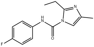 1H-Imidazole-1-carboxamide,2-ethyl-N-(4-fluorophenyl)-4-methyl-(9CI) Structure