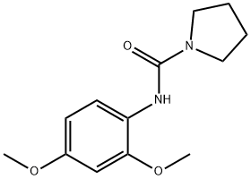 1-Пирролидинкарбоксамид, N- (2,4-диметоксифенил) - (9Cl) структура