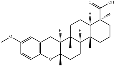 (4S)-23-Methoxy-4,8-dimethyl-16,24-cyclo-D(17a)-homo-21-nor-17a-oxa-5α-chola-16,20(22),23-triene-4-carboxylic acid,70214-91-4,结构式