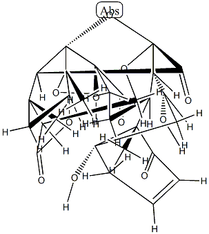 (14R,16β,22R,25S)-14,17:14,27-ジエポキシ-5,7α,13,20,22-ペンタヒドロキシ-1,15-ジオキソ-16,24-シクロ-13,14-セコ-5α-エルゴスタ-2-エン-18,26-二酸18,20:26,22-ジラクトン 化学構造式