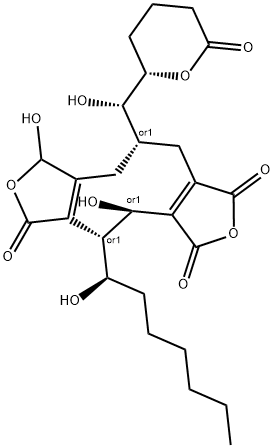 70253-63-3 4,5,8,9,10,11-Hexahydro-4,8-dihydroxy-5-(1-hydroxyheptyl)-10-[hydroxy(tetrahydro-6-oxo-2H-pyran-2-yl)methyl]-1H-cyclonona[1,2-c:5,6-c']difuran-1,3,6-trione