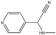 4-Pyridineacetonitrile,alpha-(methylamino)-(9CI) 结构式