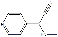 4-Pyridineacetonitrile,alpha-(methylamino)-(9CI) Struktur