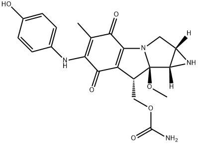 7-N-(4-hydroxyphenyl)mitomycin C,70343-57-6,结构式