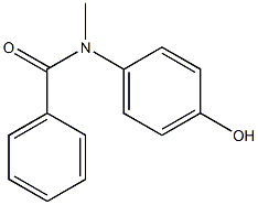 N-(4-hydroxyphenyl)-N-methylbenzamide 化学構造式