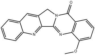 Quino[2,3:3,4]pyrrolo[2,1-b]quinazolin-11(13H)-one,  7-methoxy- Structure