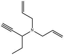 1-Pentyn-3-amine,N,N-di-2-propenyl-(9CI) 化学構造式