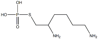 1-Hexanethiol,2,6-diamino-, dihydrogen phosphate (ester) (9CI) 化学構造式