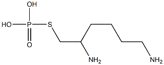 1-Hexanethiol,2,6-diamino-, dihydrogen phosphate (ester) (9CI) Structure