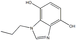 1H-Benzimidazole-4,7-diol,1-propyl-(9CI) 结构式