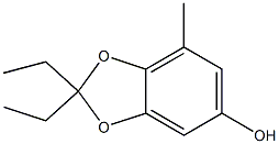 1,3-Benzodioxol-5-ol,2,2-diethyl-7-methyl-(9CI) 结构式