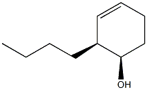 3-Cyclohexen-1-ol, 2-butyl-, (1R,2S)-rel- (9CI) Struktur