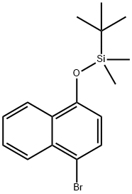 1-Bromo-4-[[(1,1-dimethylethyl)dimethylsilyl]oxy]naphthalene Structure