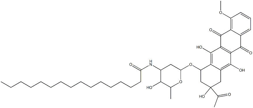 N-palmitoyldaunorubicin 结构式