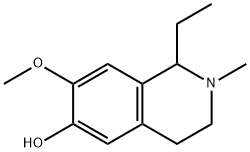 6-Isoquinolinol,1-ethyl-1,2,3,4-tetrahydro-7-methoxy-2-methyl-(9CI) Structure