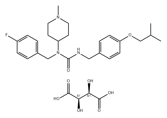 ピマバンセリン酒石酸塩 化学構造式