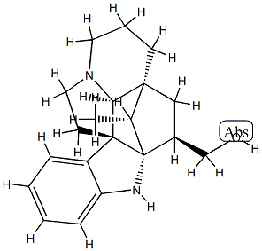 (5α,12β,19α,20R)-2α,20-Cycloaspidospermidine-3β-methanol,70695-16-8,结构式