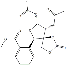 3-C-(Hydroxymethyl)-α-D-xylofuranose 1,2-diacetate 5-benzoate 3,3-carbonate|