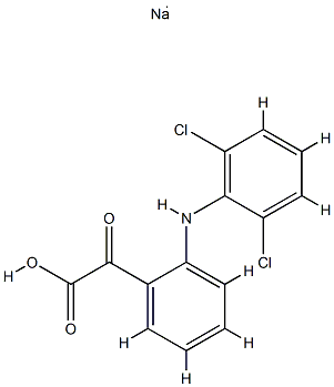 Keto Diclofenac SodiuM Salt Structure