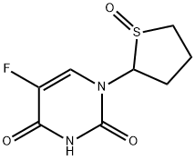 1-(2'-tetrahydrothienyl)-5-fluorouracil-1'-oxide 结构式
