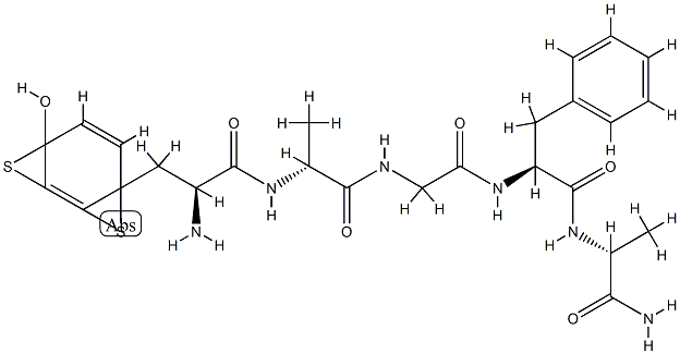 enkephalin, Cys(2)-CysNH2(5)- Structure